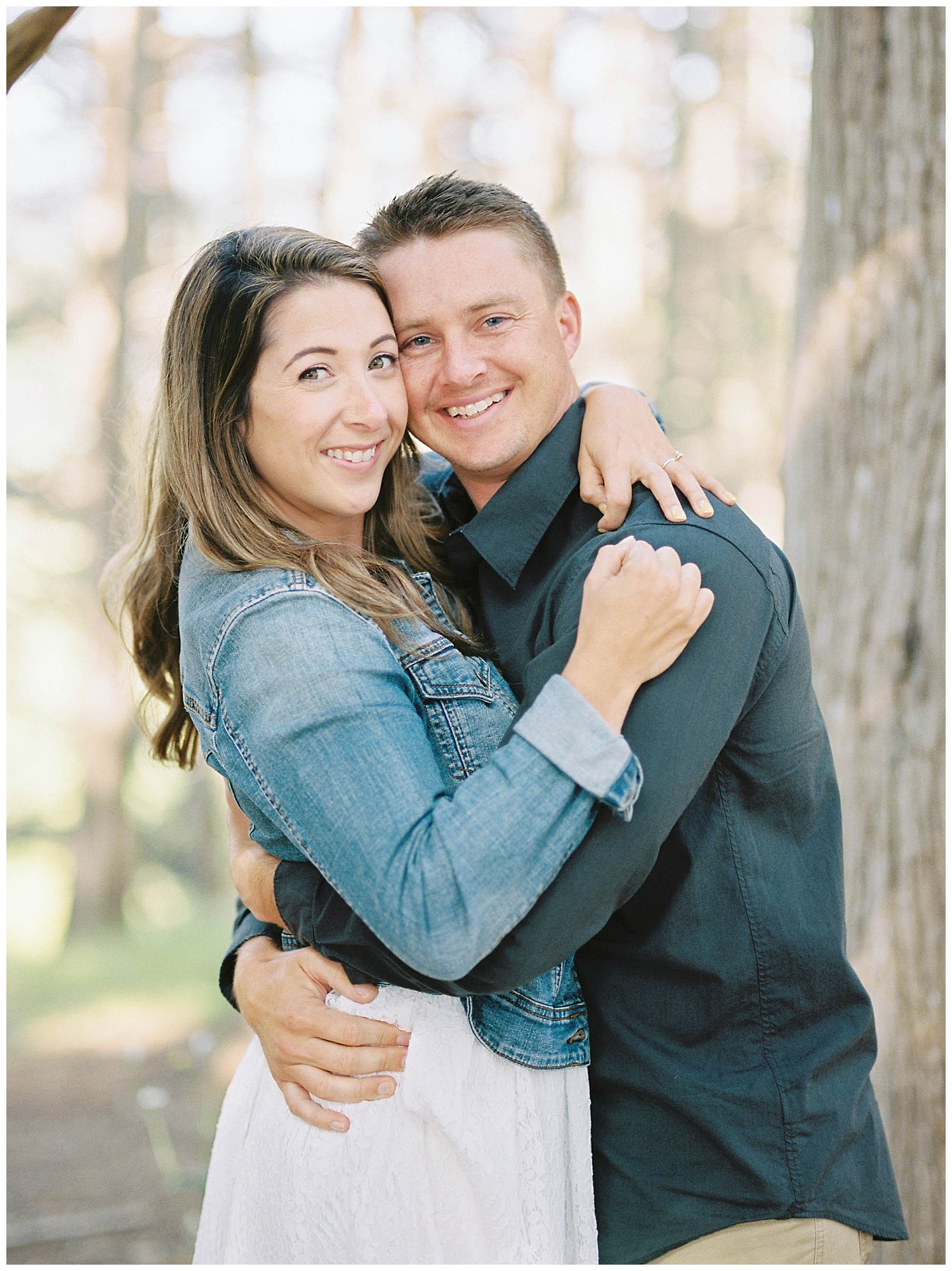 san francisco wedding and portrait photographer shooting an engagement session in half moon bay california using both film and digital medium