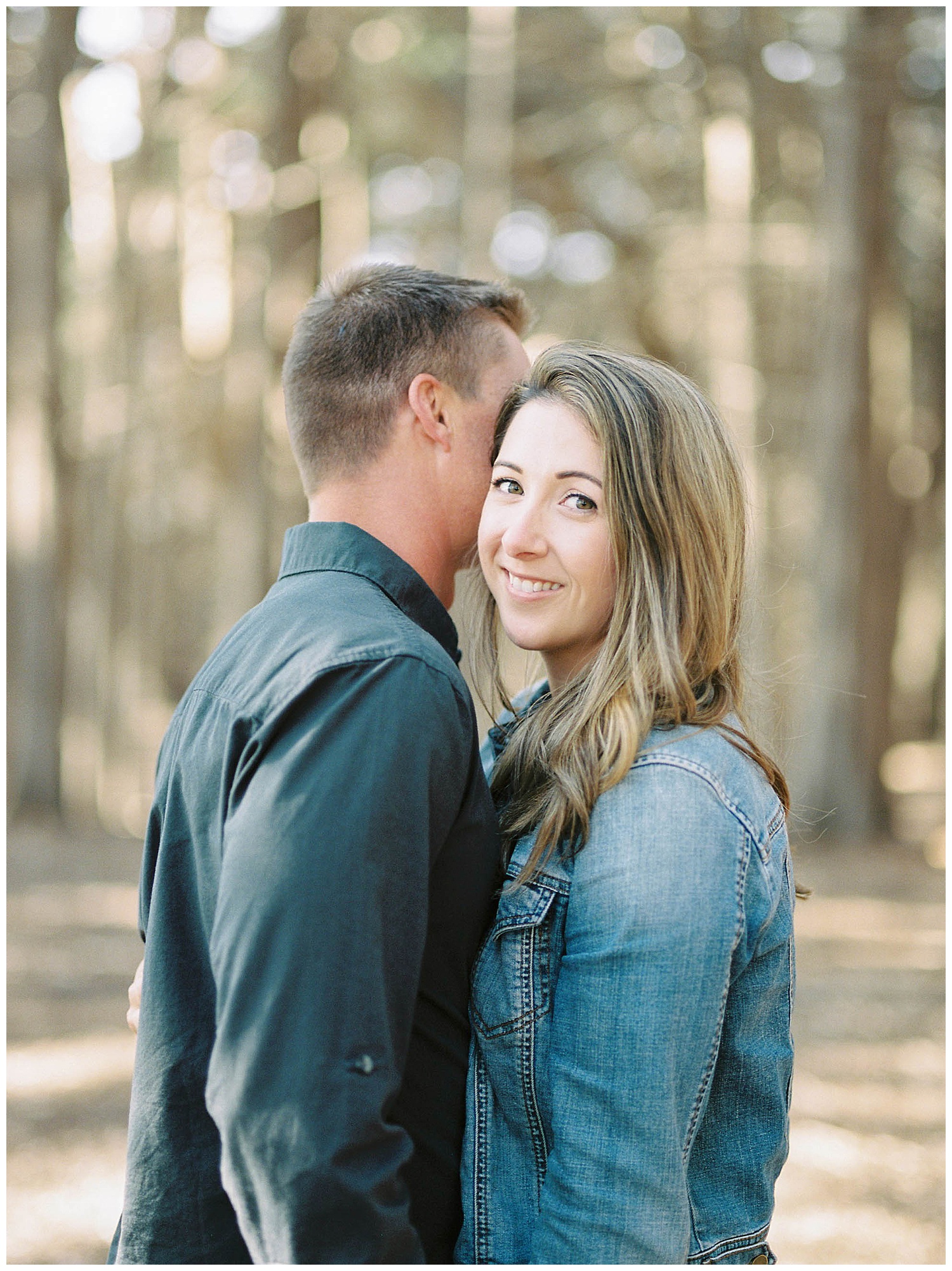 san francisco wedding and portrait photographer shooting an engagement session in half moon bay california using both film and digital medium