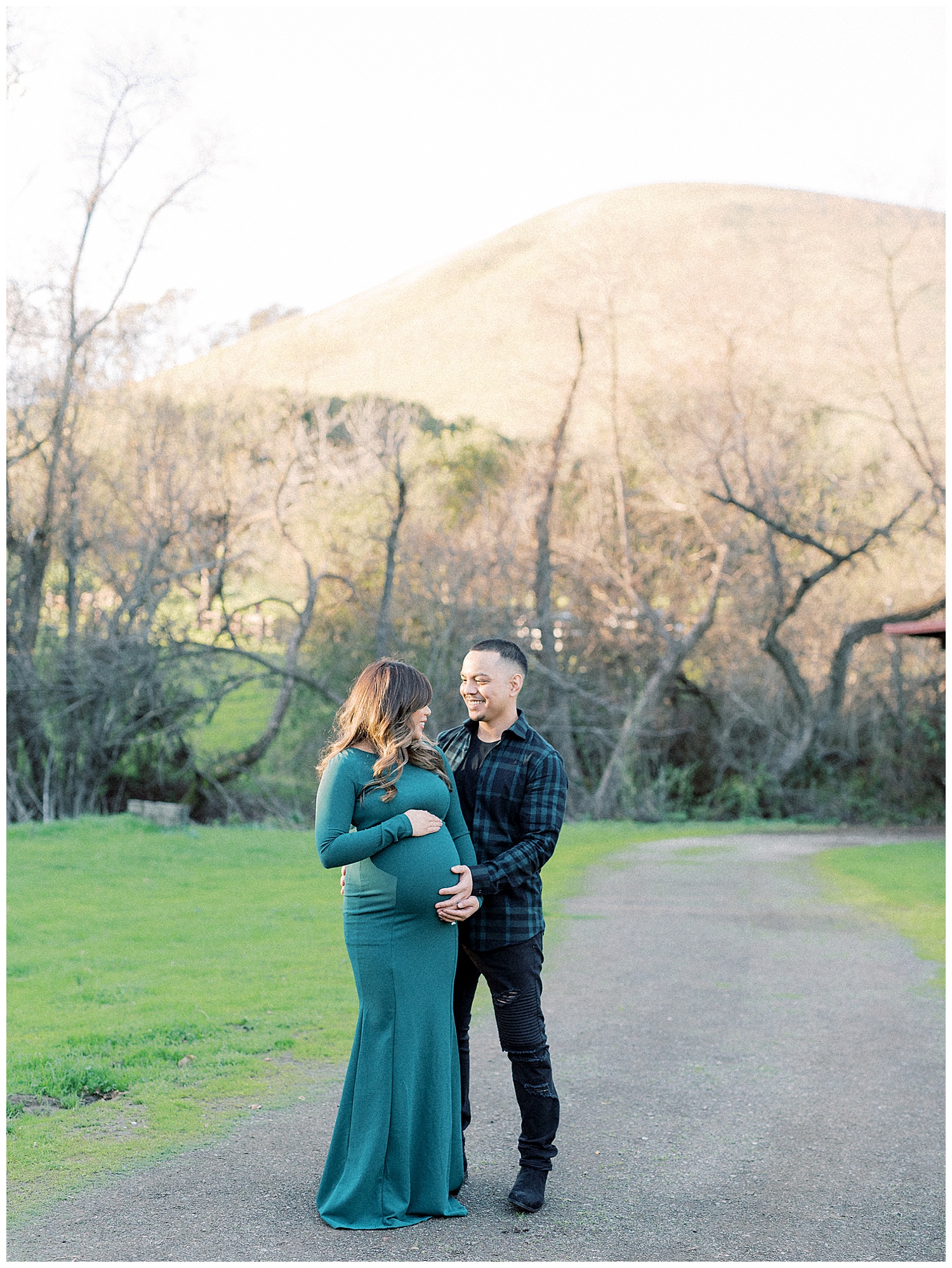 san francisco wedding and portrait photographer doing a maternity session in garin park fremont california, , maternity shoot with husband