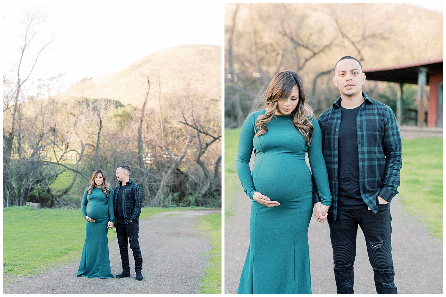 san francisco wedding and portrait photographer doing a maternity session in garin park fremont california, 