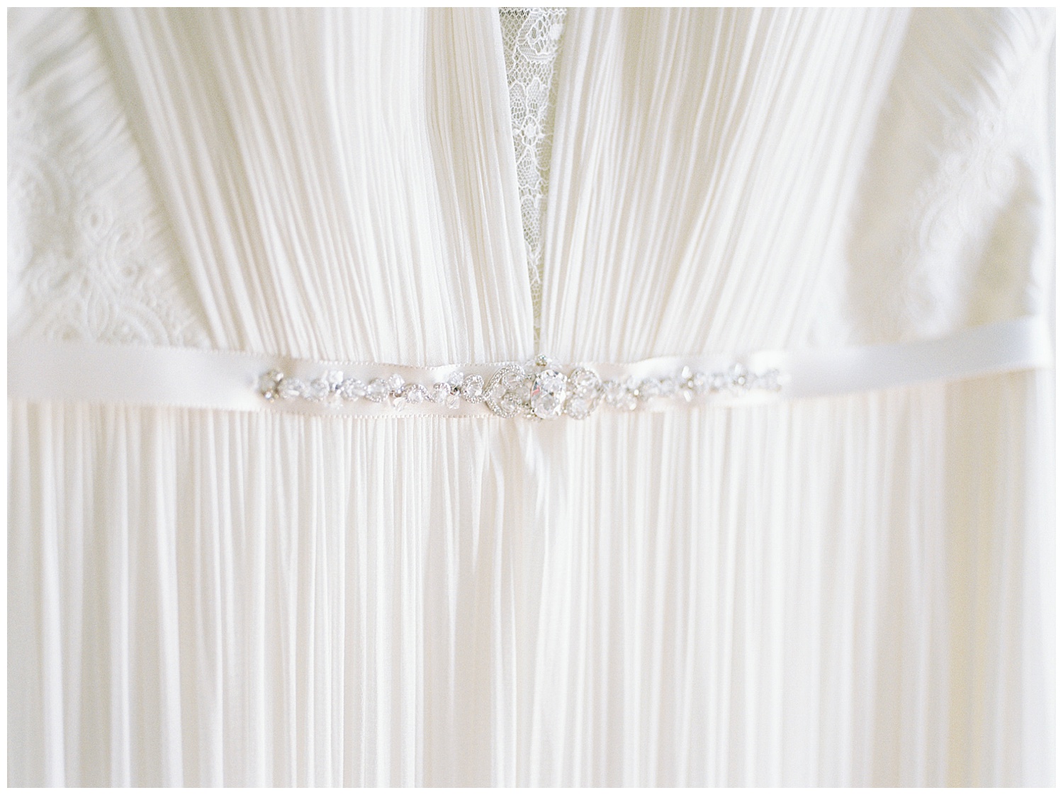 detail shot of wedding dress