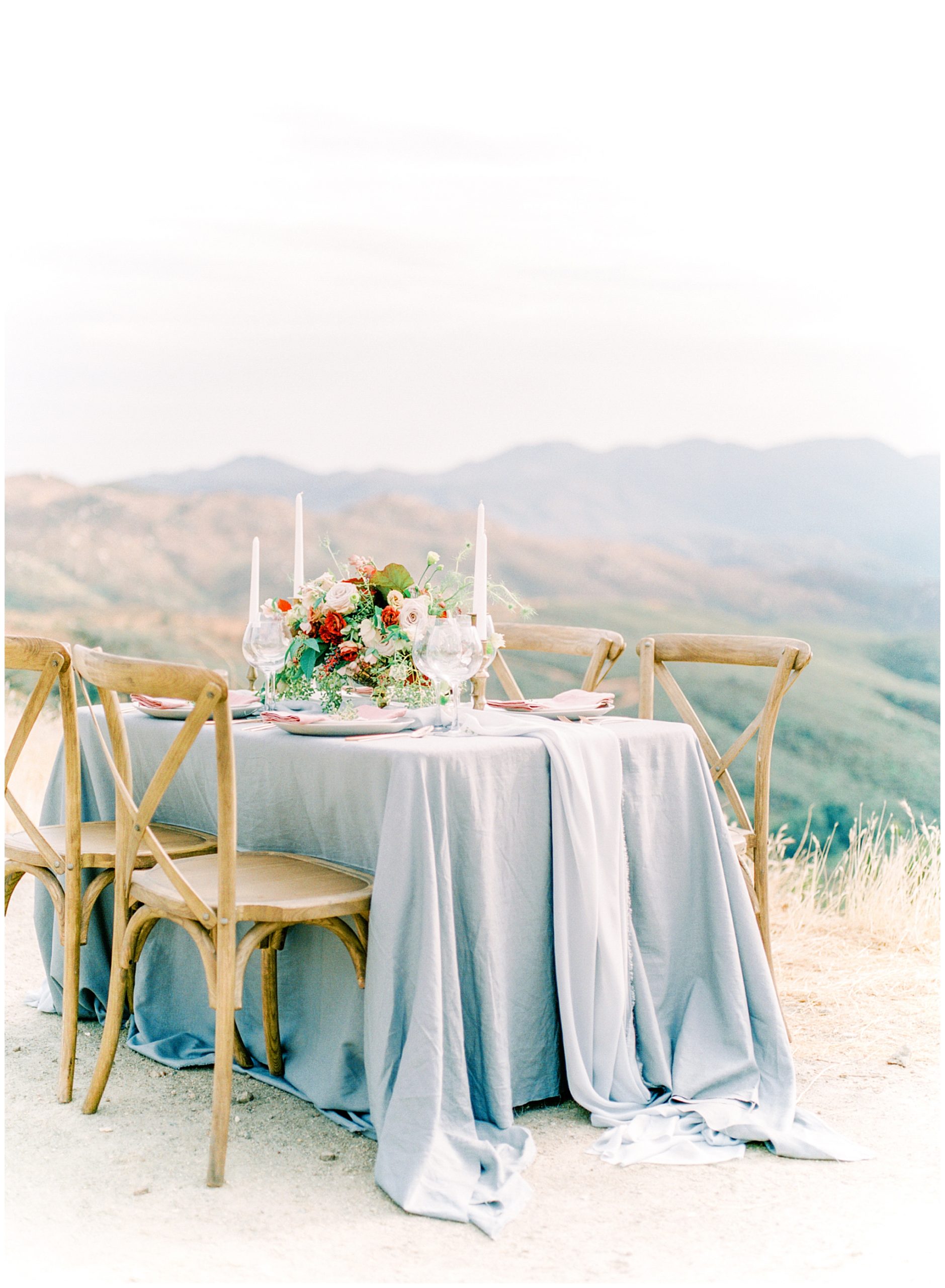 tablescape by the side of the road